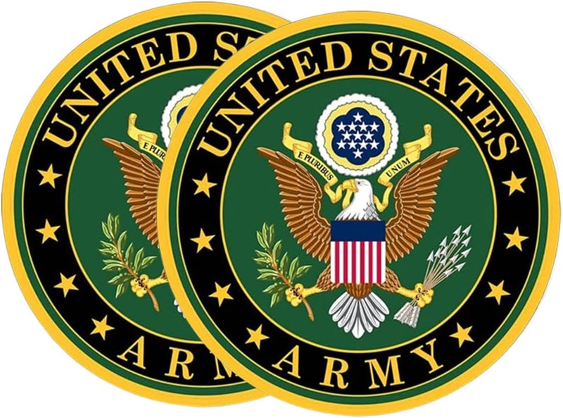 eDesign 2-Pack United States Army Vinyl Sticker Decal - 4 Inches - Us Army Military Stickers and Decals for Car Truck Van Window Bumper Laptop Tablet Cup Tumbler Water Bottle and Any Smooth Surface - Image 5